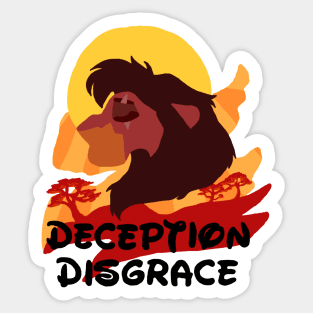 Deception Disgrace Scar Sticker